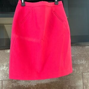 LOFT Pink A-Line Knee-Length Cocktail Skirt